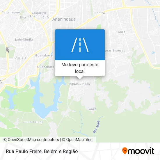 Rua Paulo Freire mapa