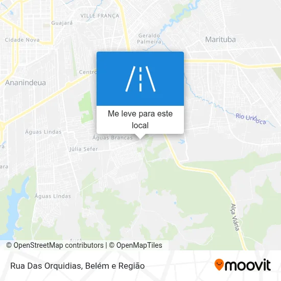 Rua Das Orquidias mapa