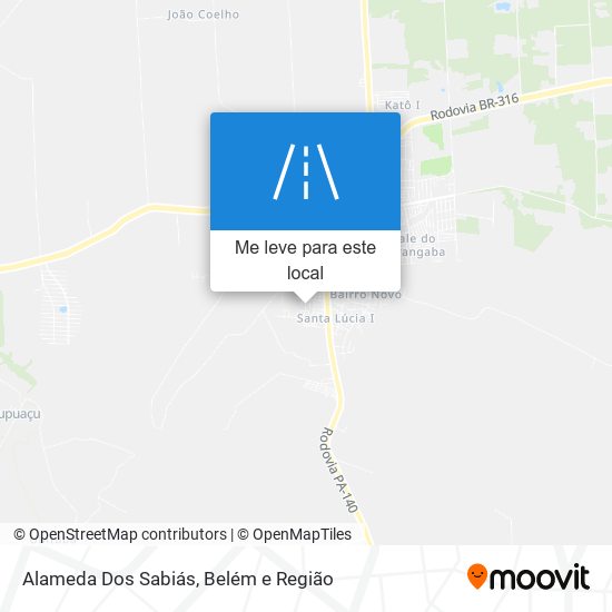 Alameda Dos Sabiás mapa