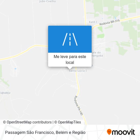 Passagem São Francisco mapa