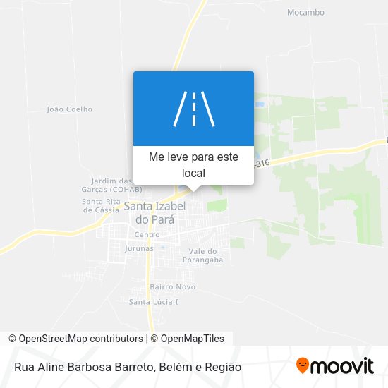 Rua Aline Barbosa Barreto mapa