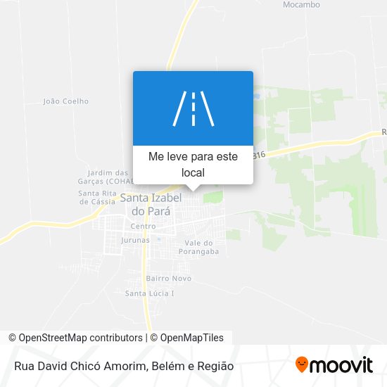 Rua David Chicó Amorim mapa