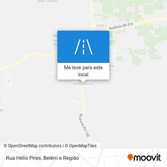 Rua Hélio Pires mapa