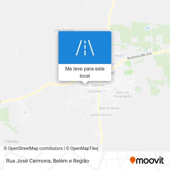 Rua José Carmona mapa