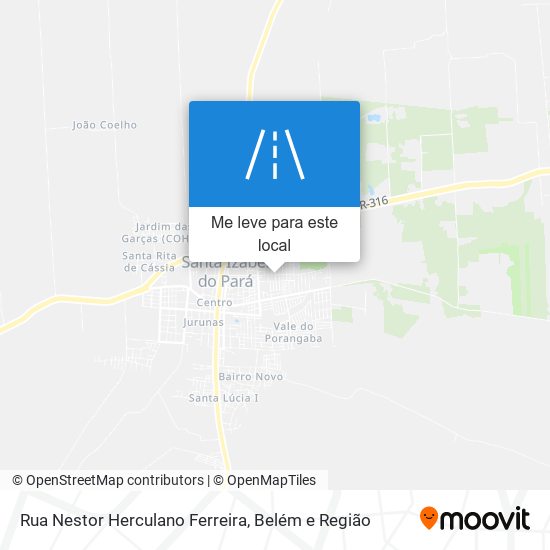 Rua Nestor Herculano Ferreira mapa