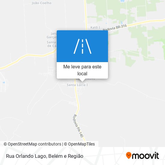 Rua Orlando Lago mapa