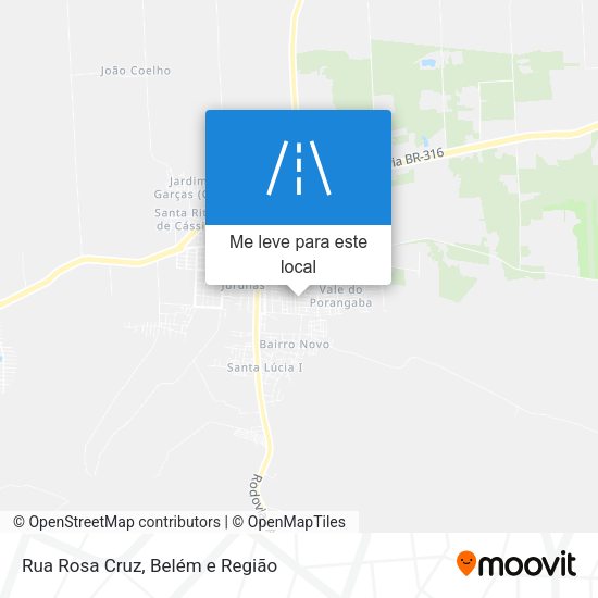 Rua Rosa Cruz mapa