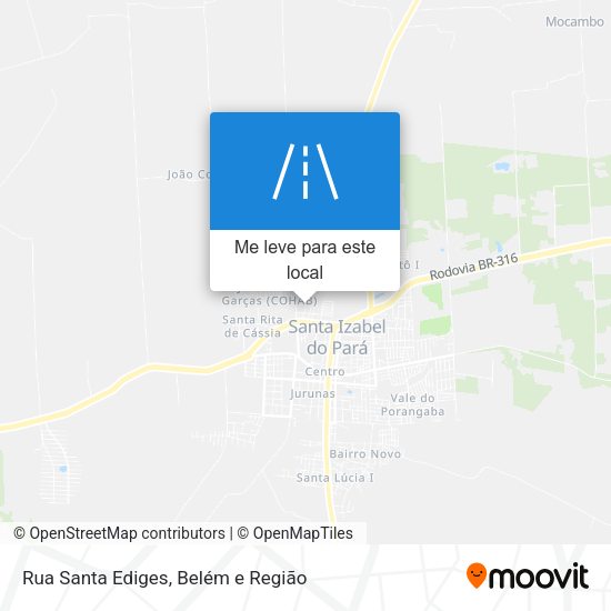 Rua Santa Ediges mapa