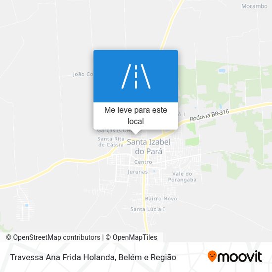 Travessa Ana Frida Holanda mapa