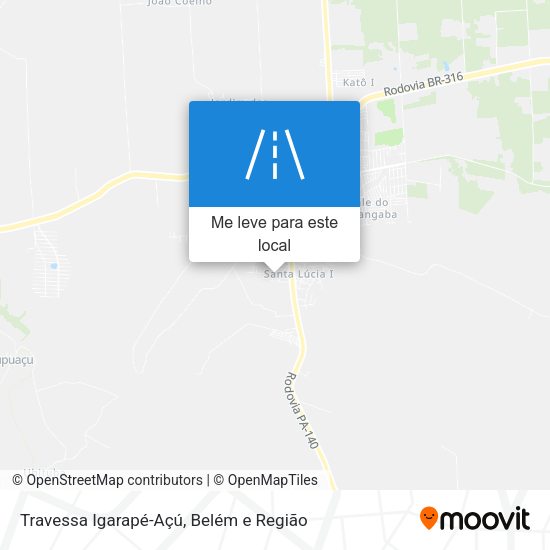 Travessa Igarapé-Açú mapa