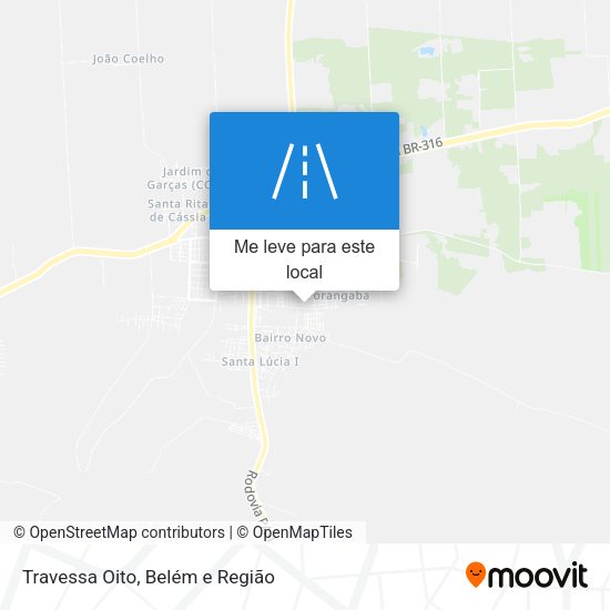 Travessa Oito mapa