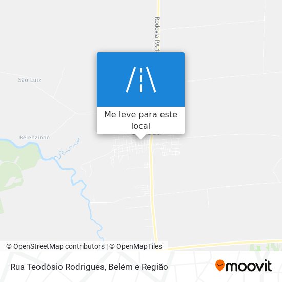 Rua Teodósio Rodrigues mapa