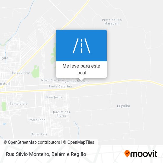 Rua Sílvio Monteiro mapa
