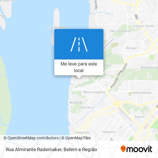 Rua Almirante Rademaker mapa