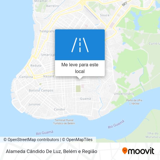 Alameda Cândido De Luz mapa