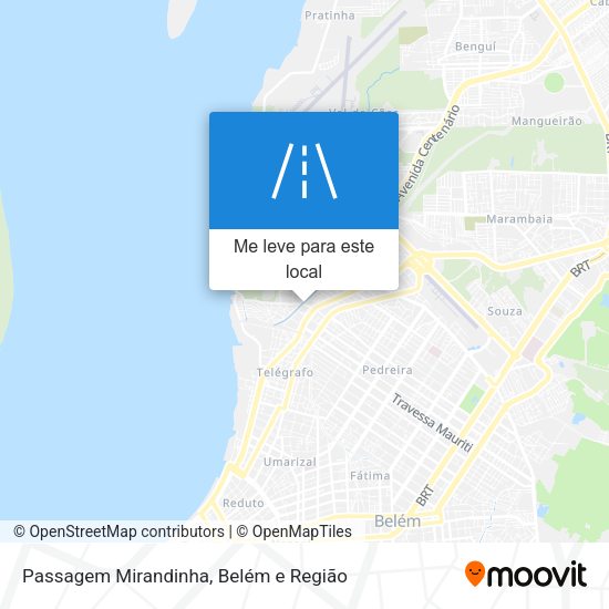 Passagem Mirandinha mapa