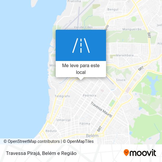 Travessa Pirajá mapa