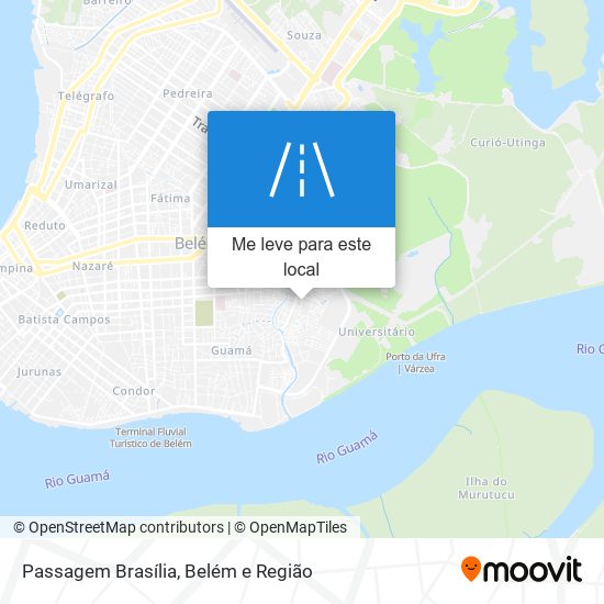 Passagem Brasília mapa