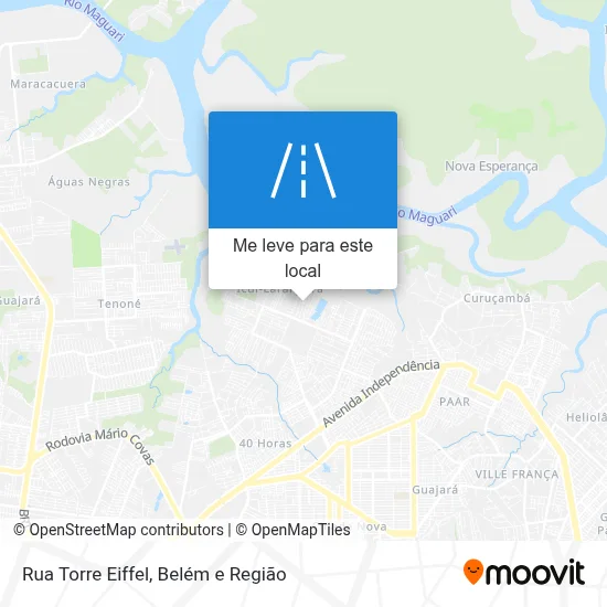 Rua Torre Eiffel mapa