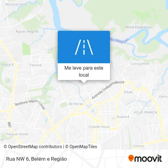 Rua NW 6 mapa