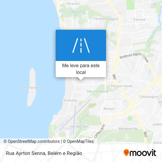 Rua Ayrton Senna mapa