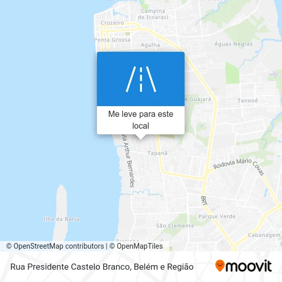 Rua Presidente Castelo Branco mapa