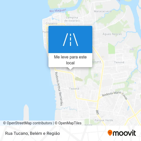Rua Tucano mapa