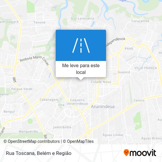 Rua Toscana mapa