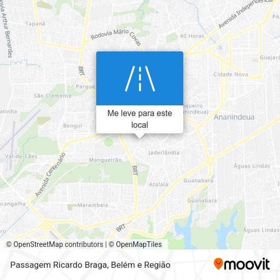 Passagem Ricardo Braga mapa