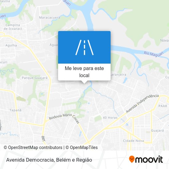 Avenida Democracia mapa