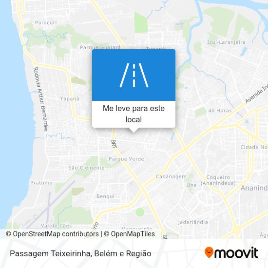 Passagem Teixeirinha mapa