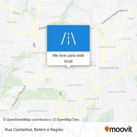 Rua Castanhal mapa