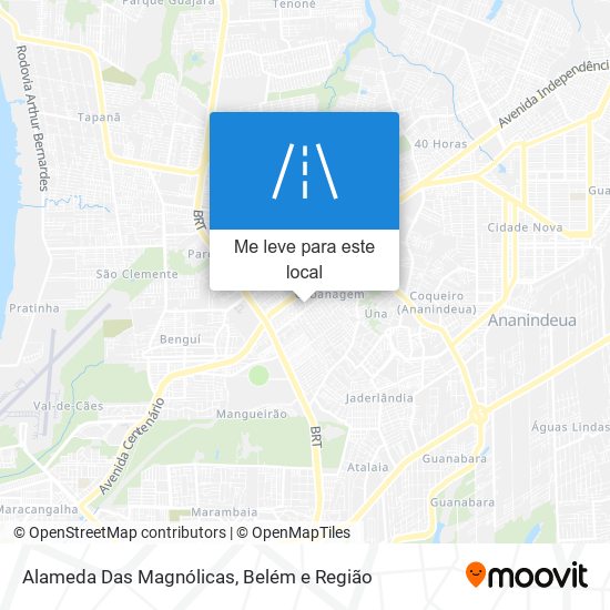 Alameda Das Magnólicas mapa