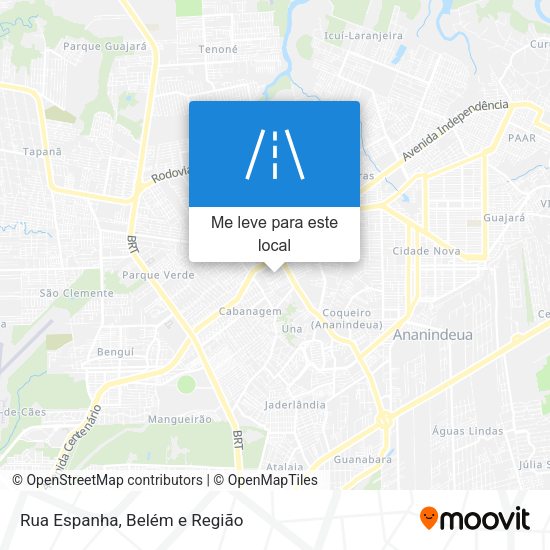 Rua Espanha mapa