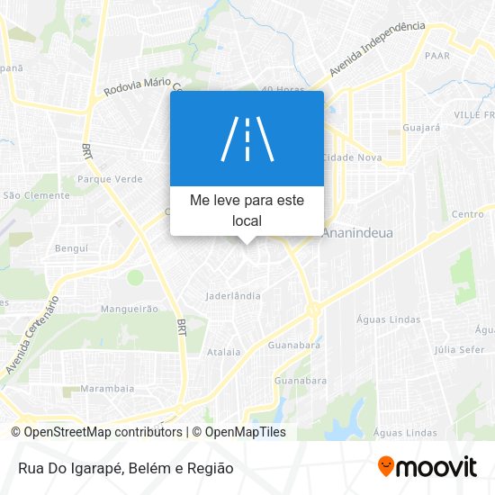 Rua Do Igarapé mapa