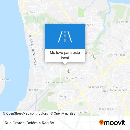 Rua Croton mapa