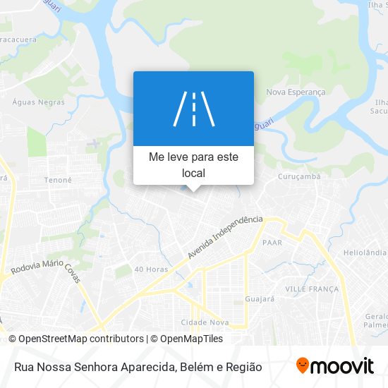 Rua Nossa Senhora Aparecida mapa