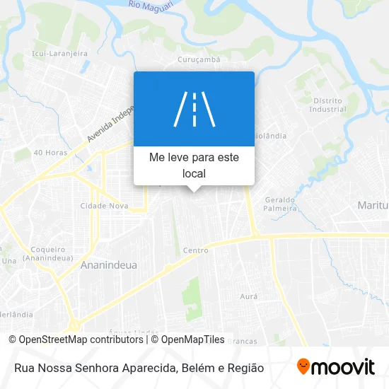 Rua Nossa Senhora Aparecida mapa