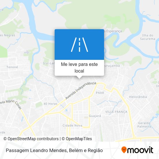 Passagem Leandro Mendes mapa