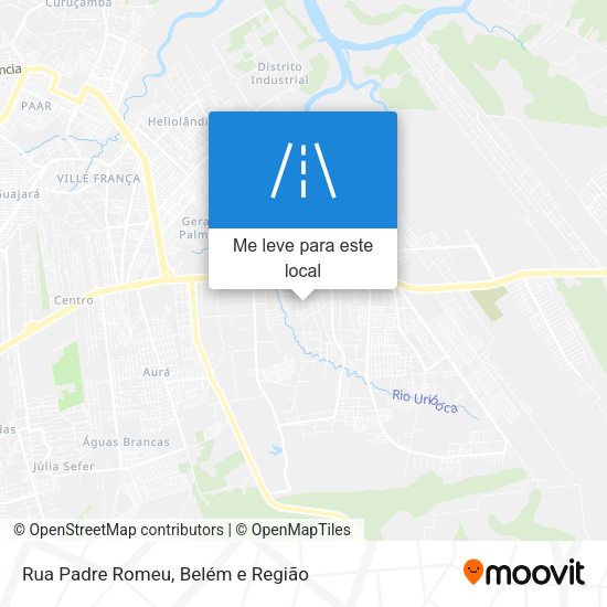 Rua Padre Romeu mapa