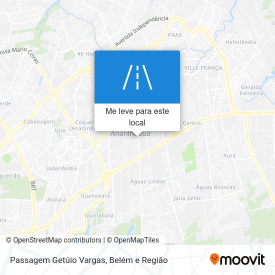 Passagem Getúio Vargas mapa