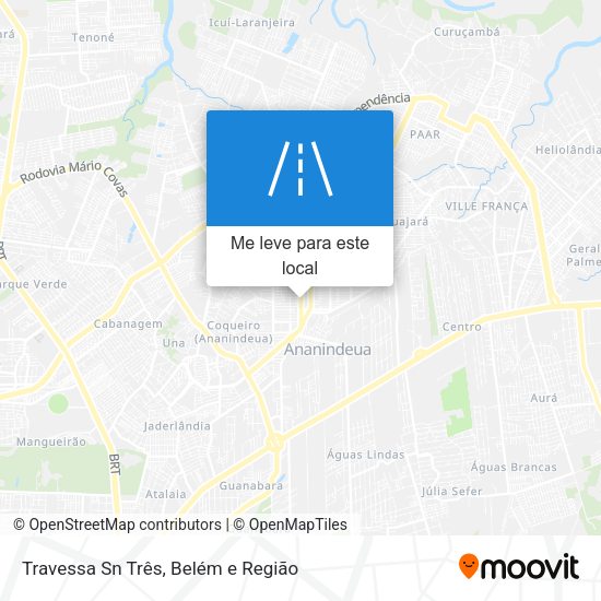 Travessa Sn Três mapa