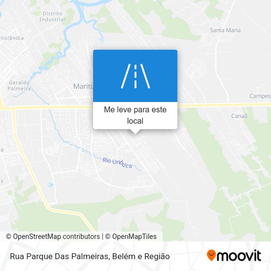 Rua Parque Das Palmeiras mapa