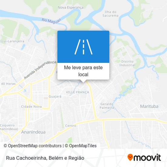 Rua Cachoeirinha mapa