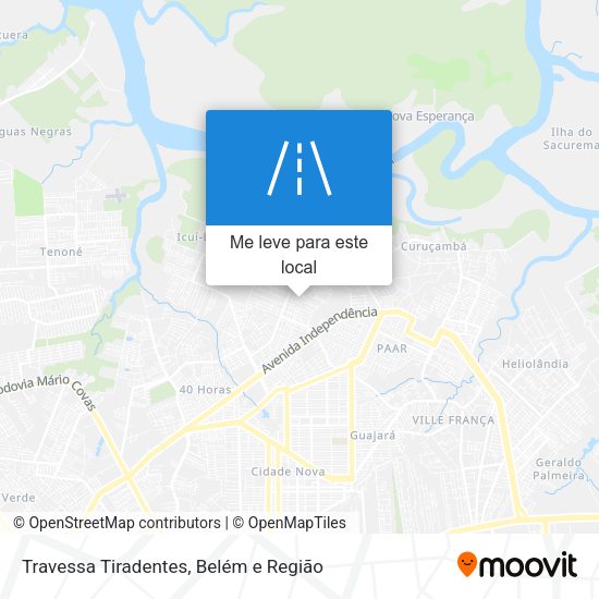 Travessa Tiradentes mapa