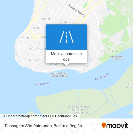 Passagem São Raimundo mapa