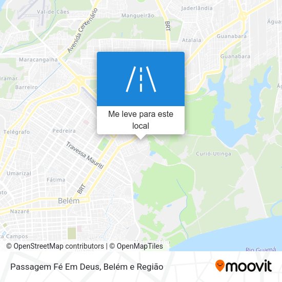 Passagem Fé Em Deus mapa