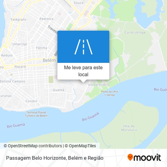 Passagem Belo Horizonte mapa