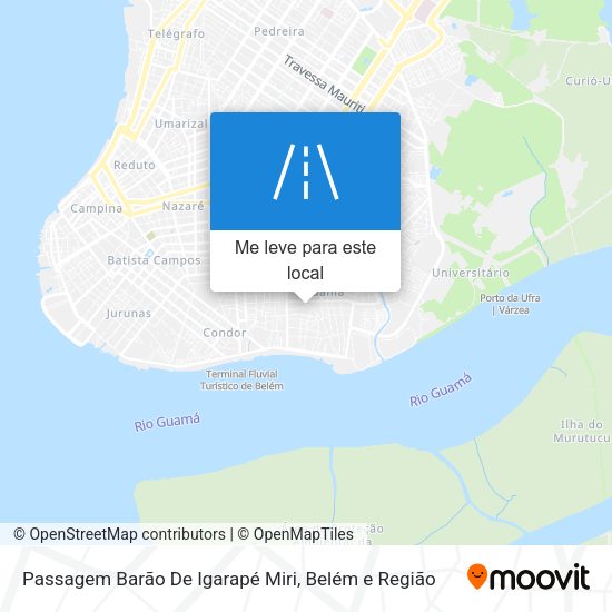 Passagem Barão De Igarapé Miri mapa