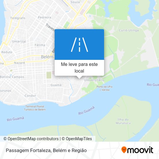 Passagem Fortaleza mapa
